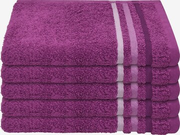 SCHIESSER Towel 'Skyline Color' in Purple: front