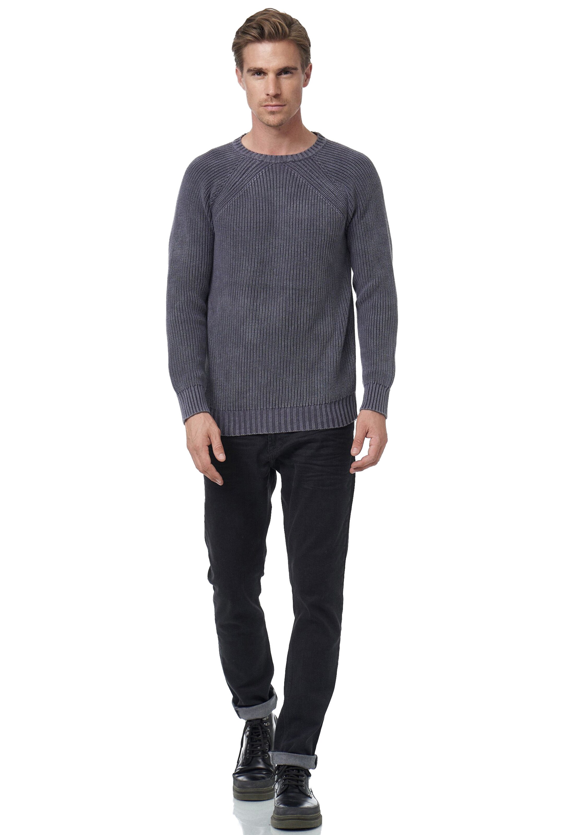 Rusty Neal Pullover in Grau