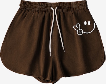 GORHEY Zwemshorts in Bruin: voorkant