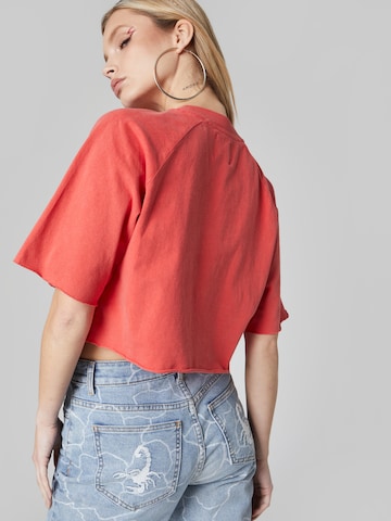 VIERVIER Shirt 'Gloria' in Rood