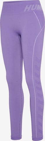 Hummel Skinny Workout Pants 'Christel' in Purple