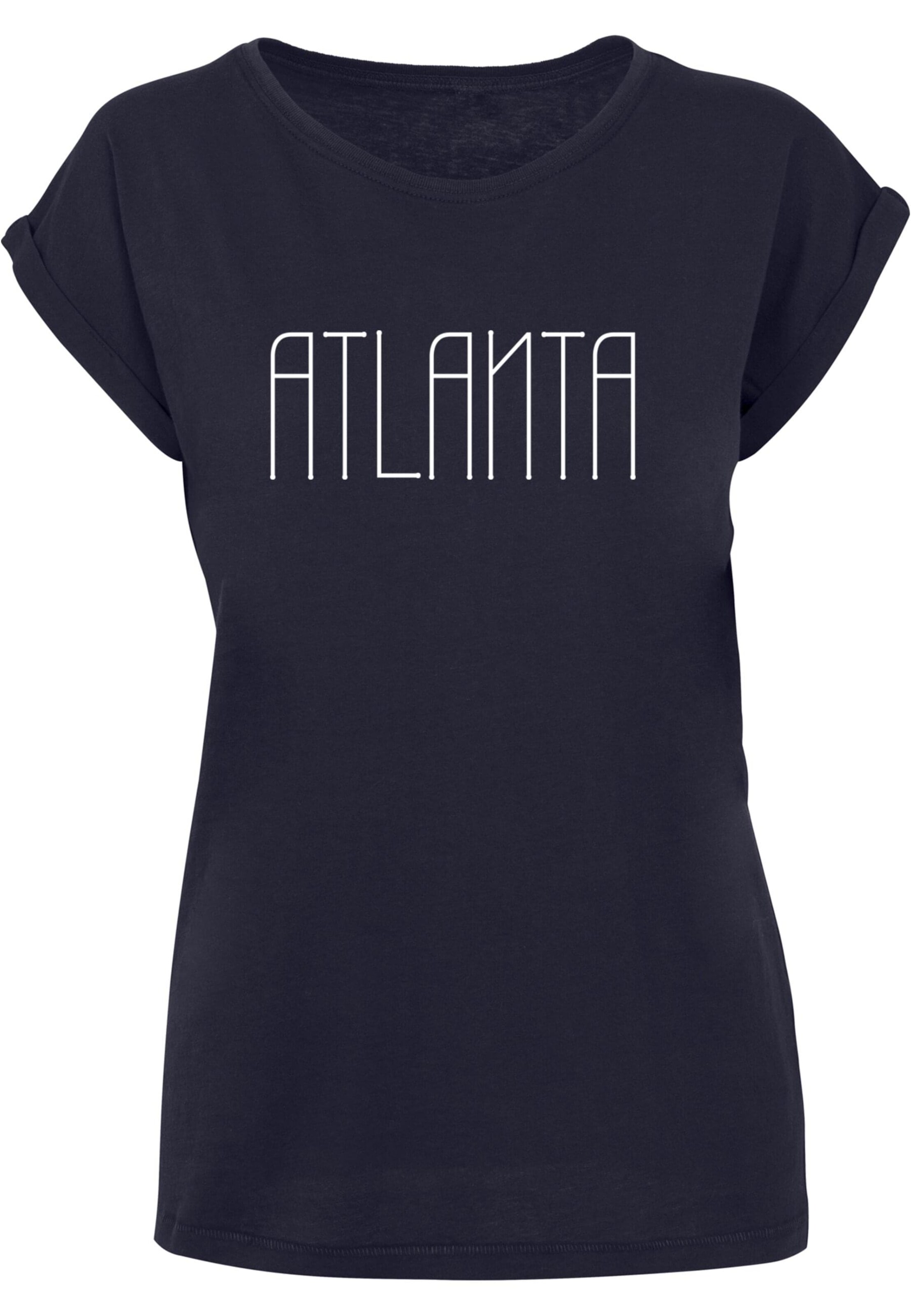 Merchcode Shirt 'Atlanta X' in Blauw: voorkant