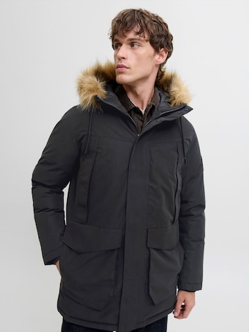 JACK & JONES Χειμερινό παρκά 'JJCAMP' σε μαύρο