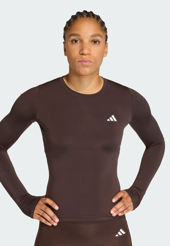 T-shirt fonctionnel 'Power Essentials' ADIDAS PERFORMANCE en marron