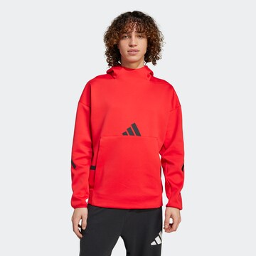ADIDAS SPORTSWEAR Athletic Sweatshirt 'Z.N.E.' in Red: front