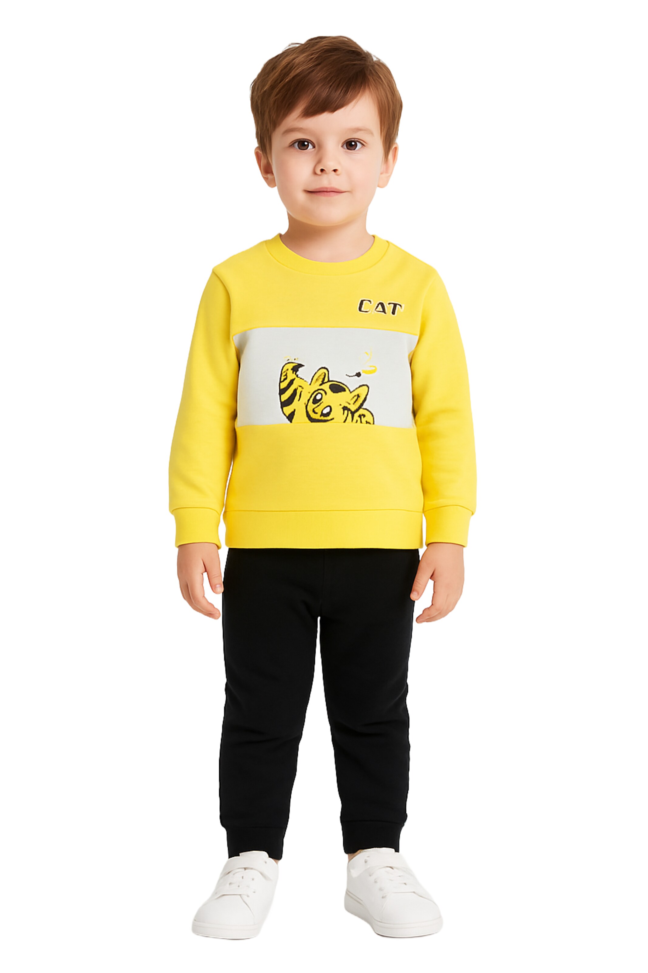 Panço Sweatshirt in Yellow: front