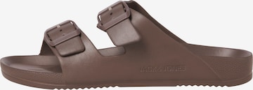 JACK & JONES - Zapatos abiertos 'CROXTON' en marrón: frente