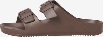 JACK & JONES - Sapato aberto 'CROXTON' em castanho: frente