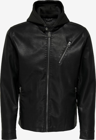 Only & Sons Between-Season Jacket 'ANTONIO' in Black: front