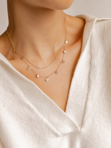 Hey Happiness Kette 'Texture'‌‌‌‌‌‌‌ in Gold: Vorderseite