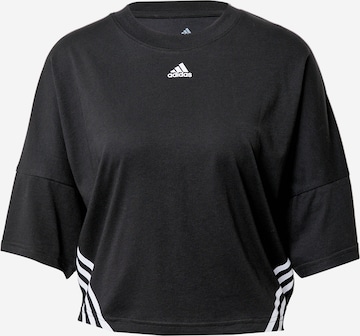 T-shirt fonctionnel ADIDAS SPORTSWEAR en noir : devant