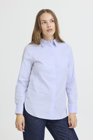 Pulz Blouse 'PZELNA  ' in Blauw: voorkant