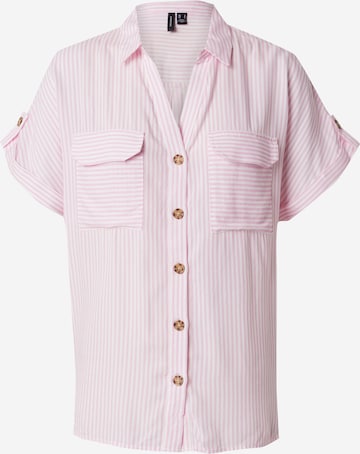 VERO MODA Bluza 'VMBumpy' | roza barva: sprednja stran