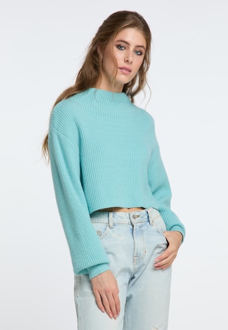 Pull-over IZIA en bleu : devant