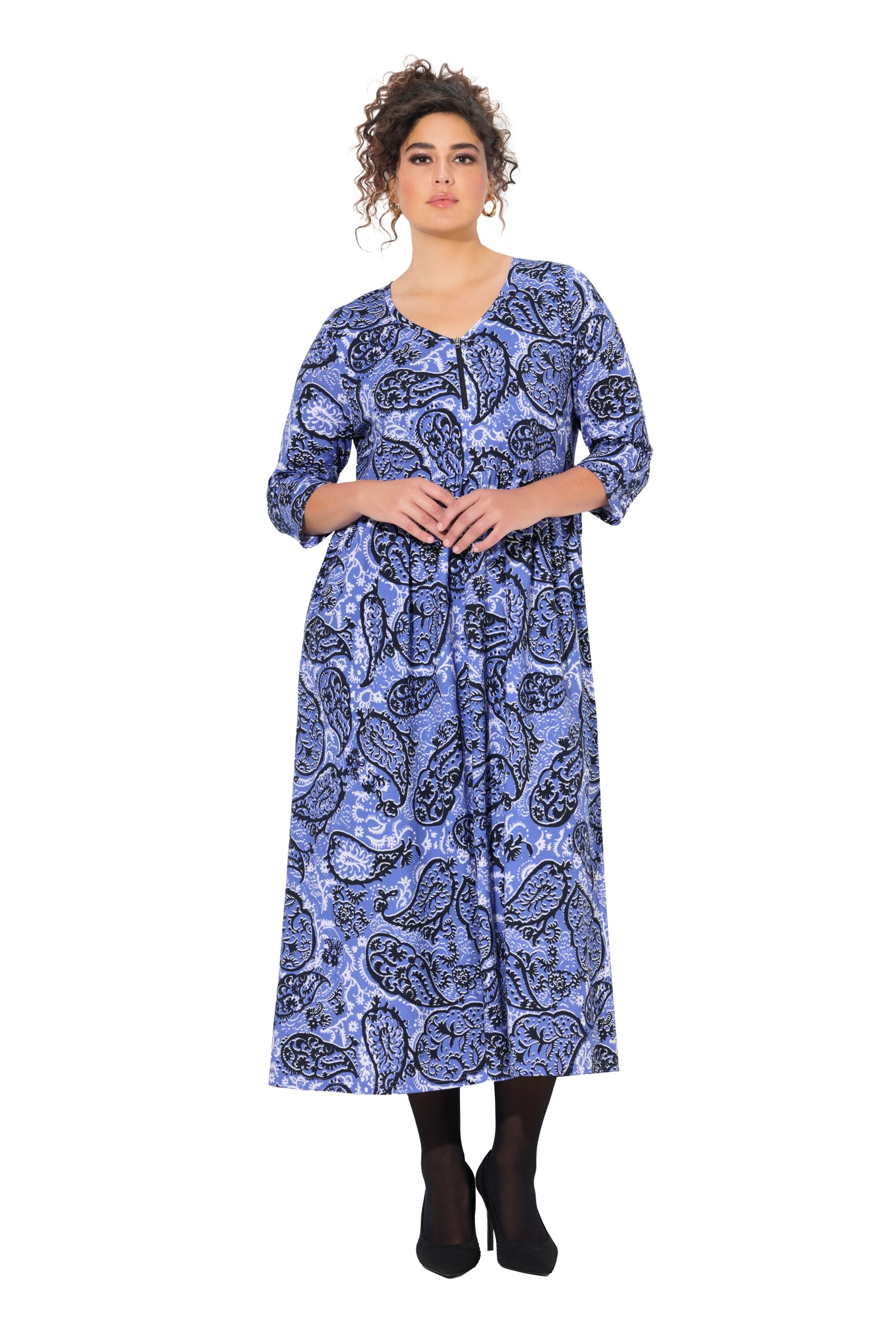 Robe Ulla Popken en bleu : devant