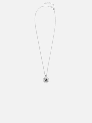warpedsense Necklace 'Sun & Moon' in Silver: front