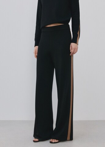 MANGO Regular Pants 'Ron' in Black: front