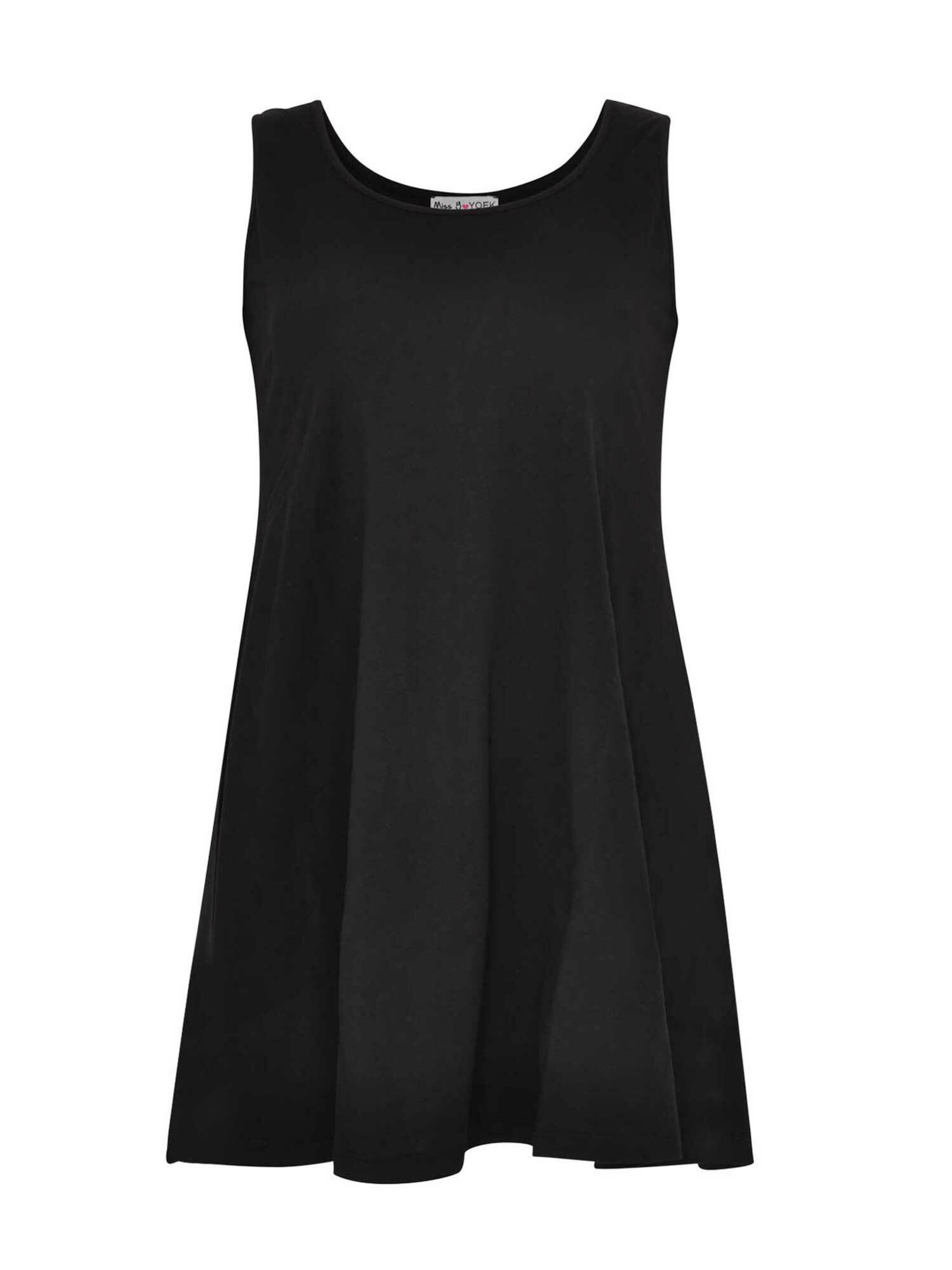 YOEK Top in Black: front