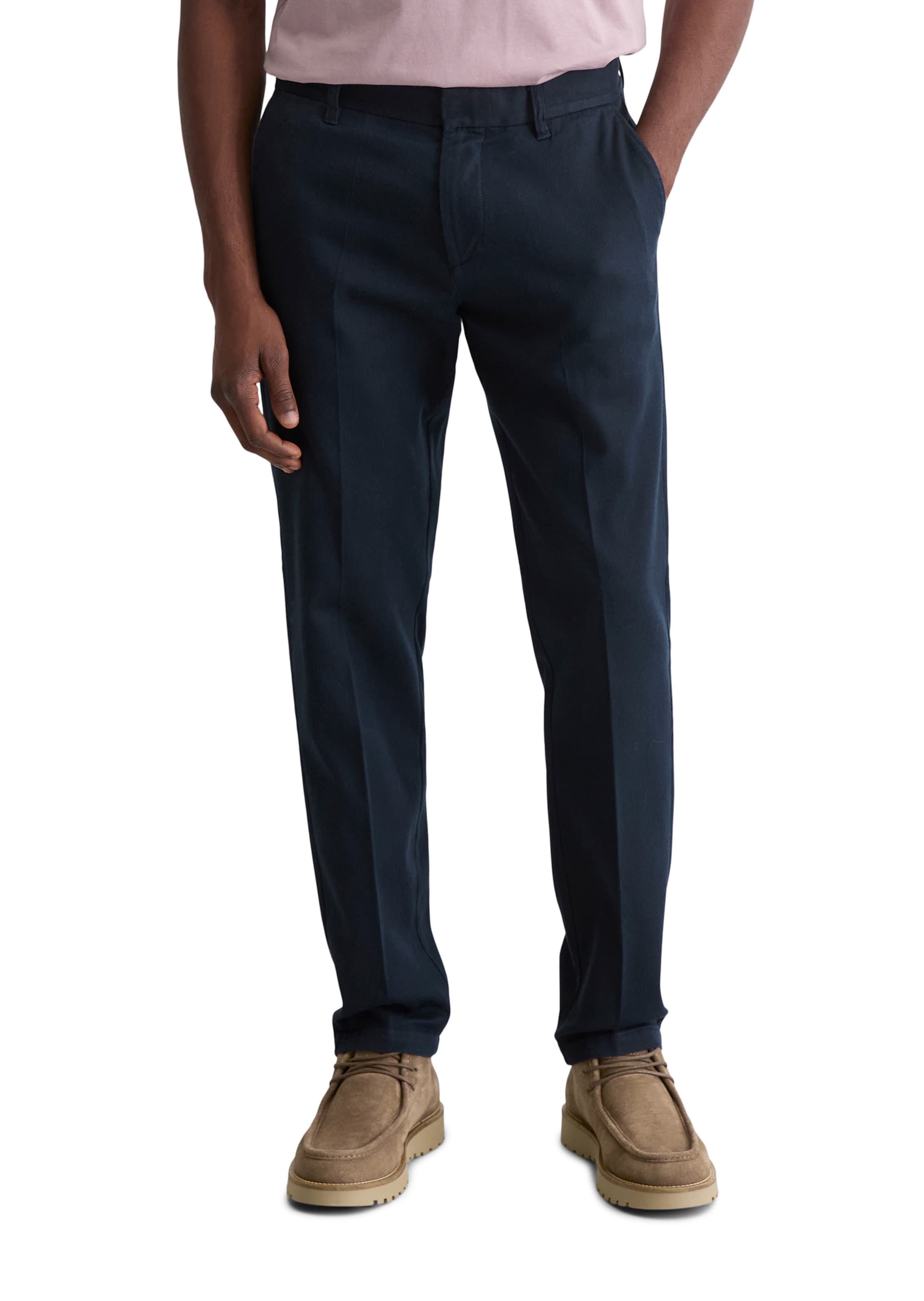 Marc O'Polo Regular Chino Pants in Blue: front
