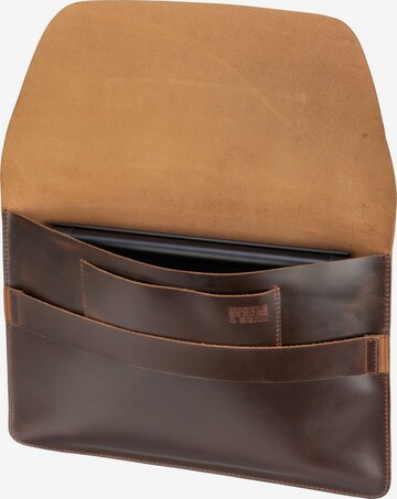 Buckle & Seam Laptoptasche 'Terra' in Braun