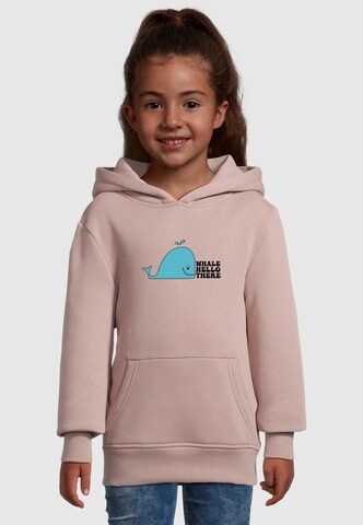 Merchcode Sweatshirt 'Whale Hello There' in Pink: front