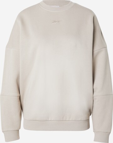 Reebok - Sweatshirt de desporto 'LUX' em cinzento: frente