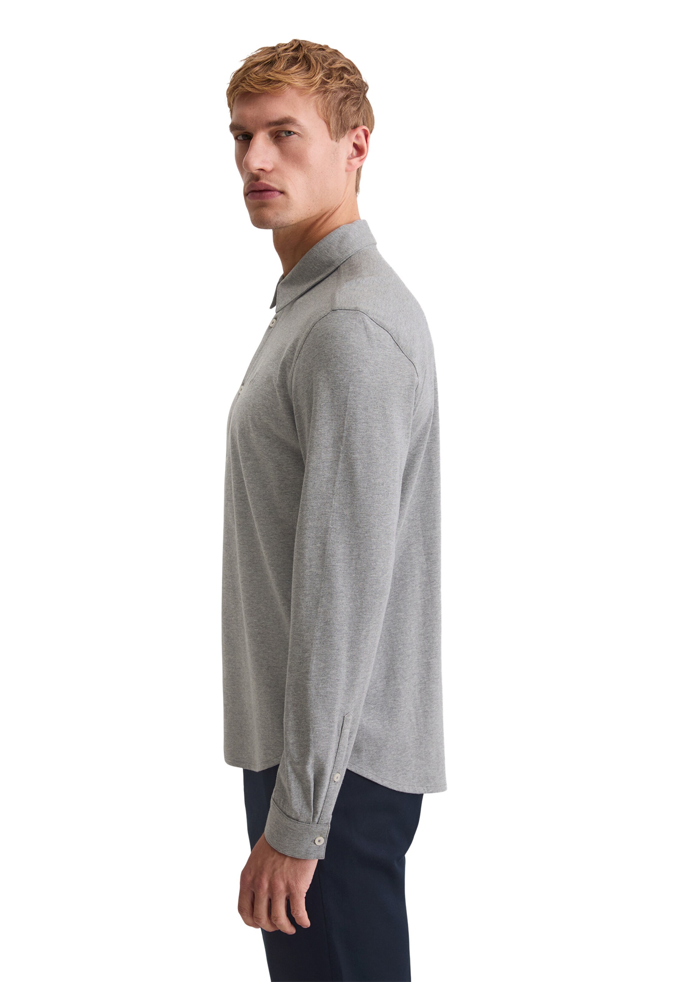 Marc O'Polo Regular fit Button Up Shirt in Grey