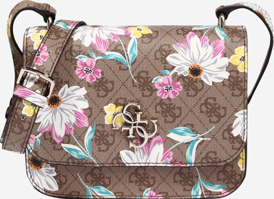 GUESS Bolso de hombro 'NOELLE' en marrón claro / mezcla de colores, Vista del producto