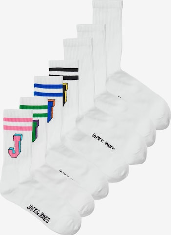 Chaussettes JACK & JONES en blanc : devant