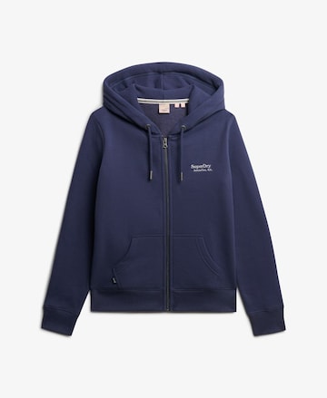 Superdry Sweatjacke 'Essentials' in Blau