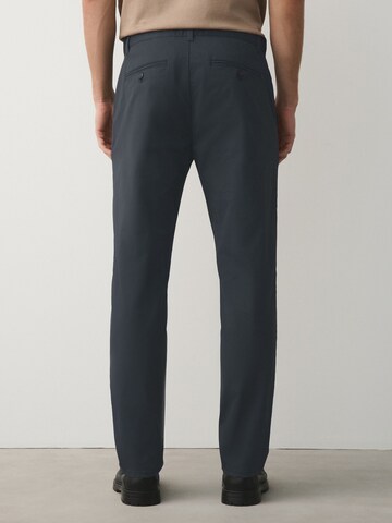 Next Slimfit Chino hlače | siva barva