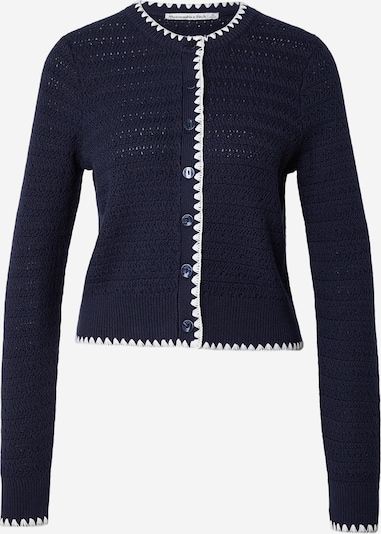 Abercrombie & Fitch Neuletakki värissä laivastonsininen / valkoinen, Tuotenäkymä