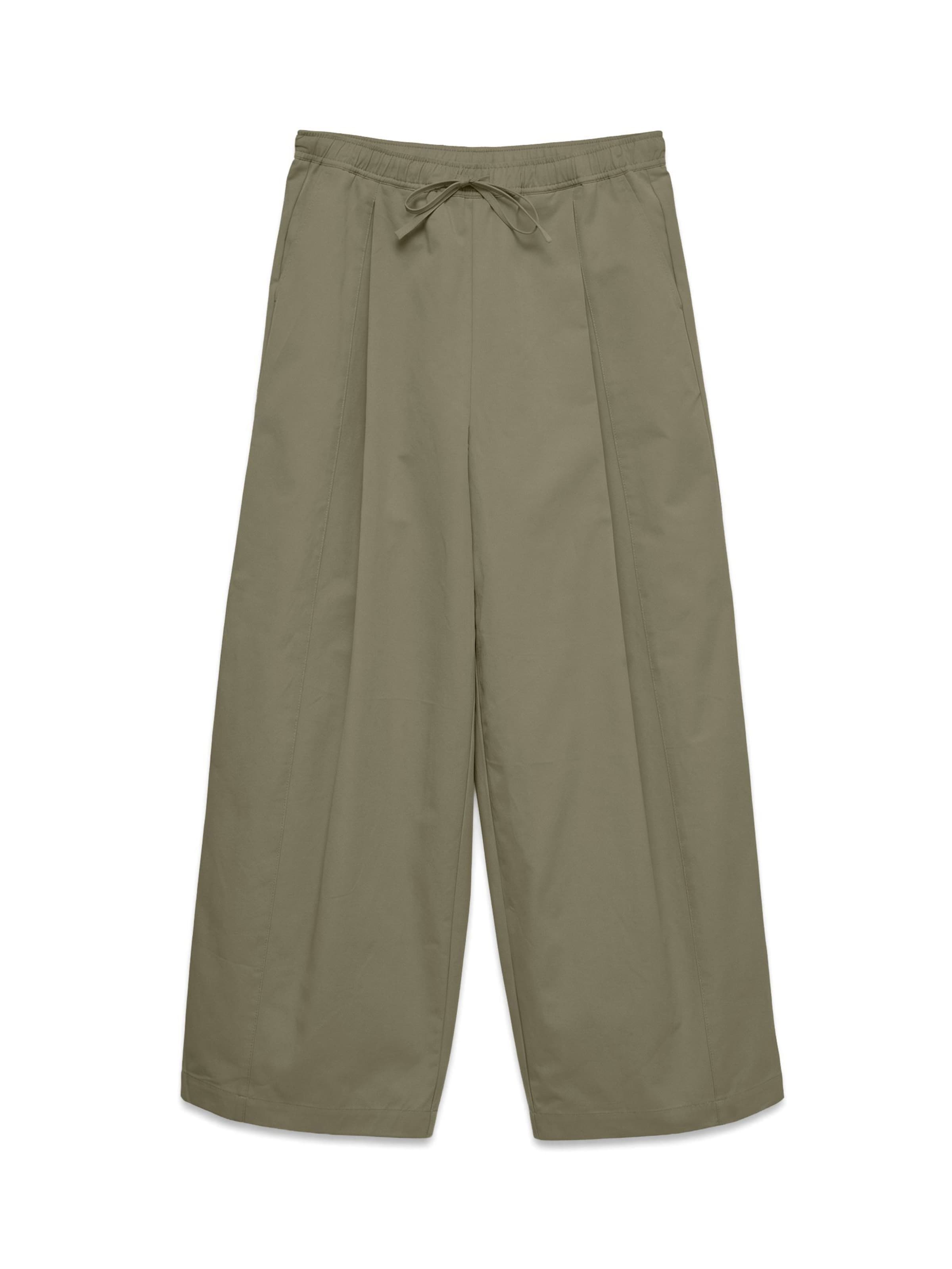 Barrel Pantaloni con pieghe 'VMLena' di VERO MODA in verde: frontale