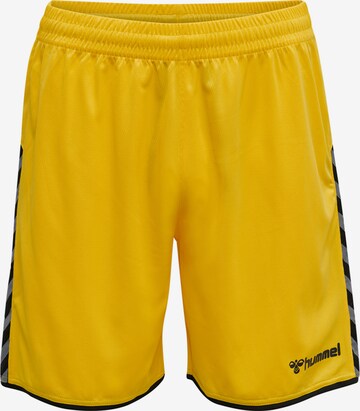 Hummel - Calças de desporto 'Poly' em amarelo: frente