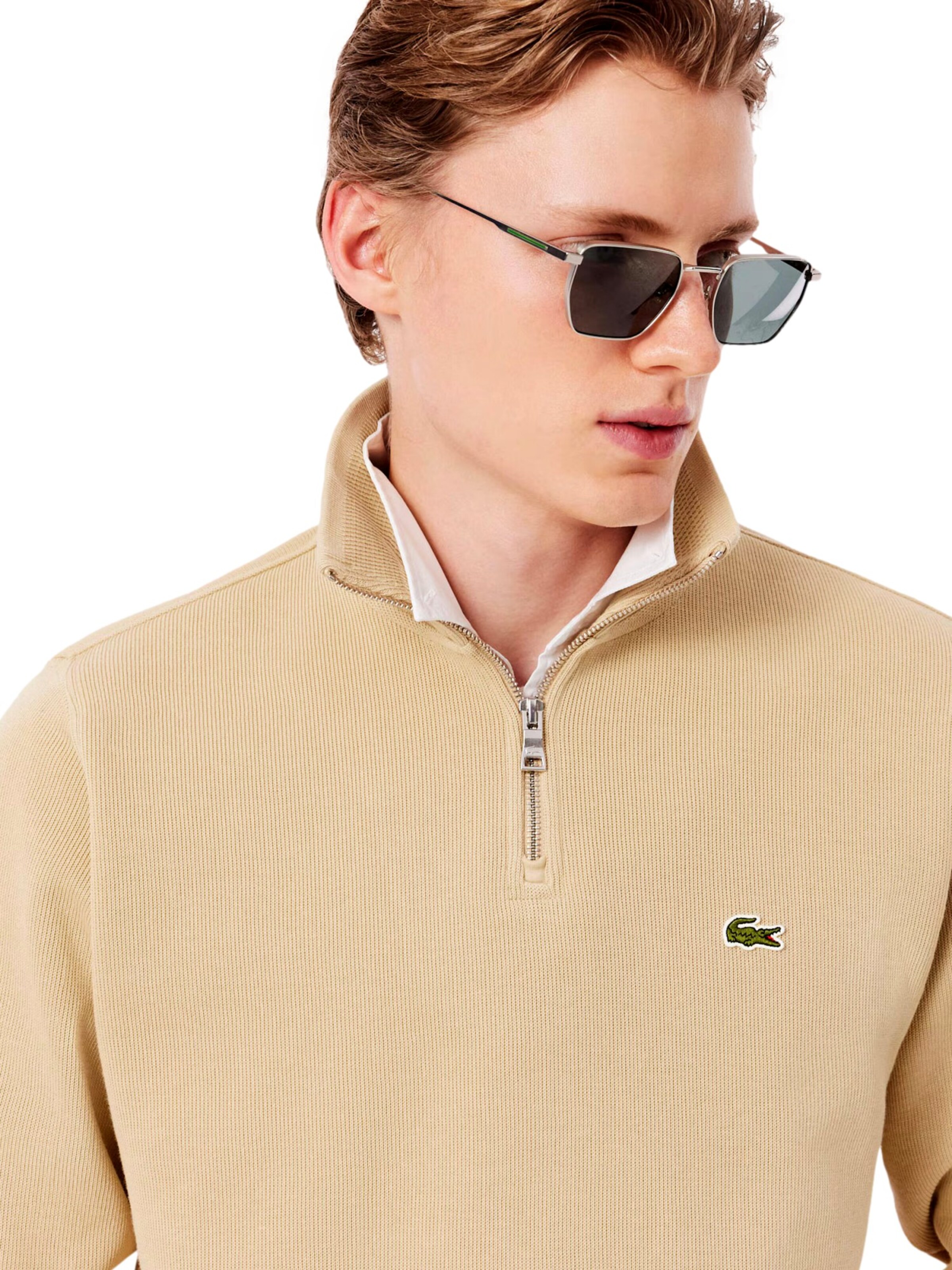 LACOSTE Sweatshirt in Beige