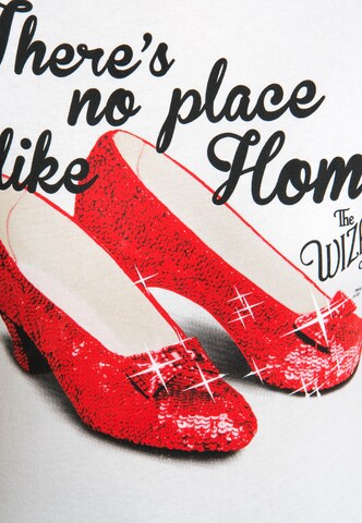 LOGOSHIRT Shirt 'There`s no place like home - Der Zauberer von Oz' in Wit