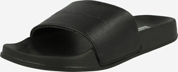 Champion Authentic Athletic Apparel - Sapato aberto 'QUEENS' em preto: frente