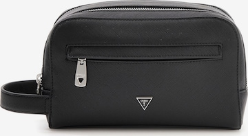 GUESS Toilettilaukku 'MILANO' värissä musta: etupuoli