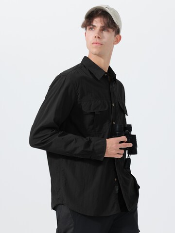 Youthup Regular fit Button Up Shirt in Black