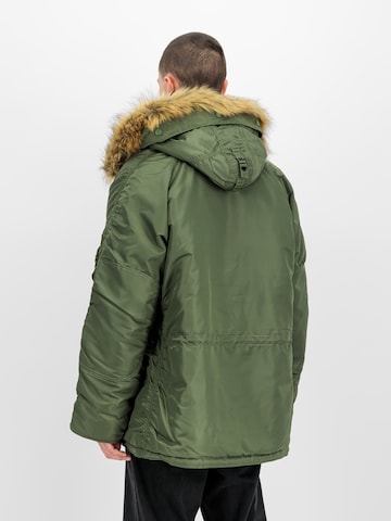 ALPHA INDUSTRIES Winter Parka 'N3B Heritage' in Green