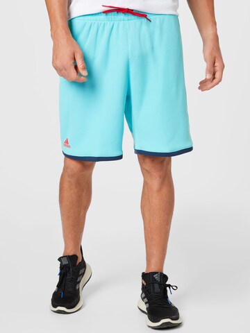 Loosefit Pantaloni sportivi di ADIDAS SPORTSWEAR in blu: frontale