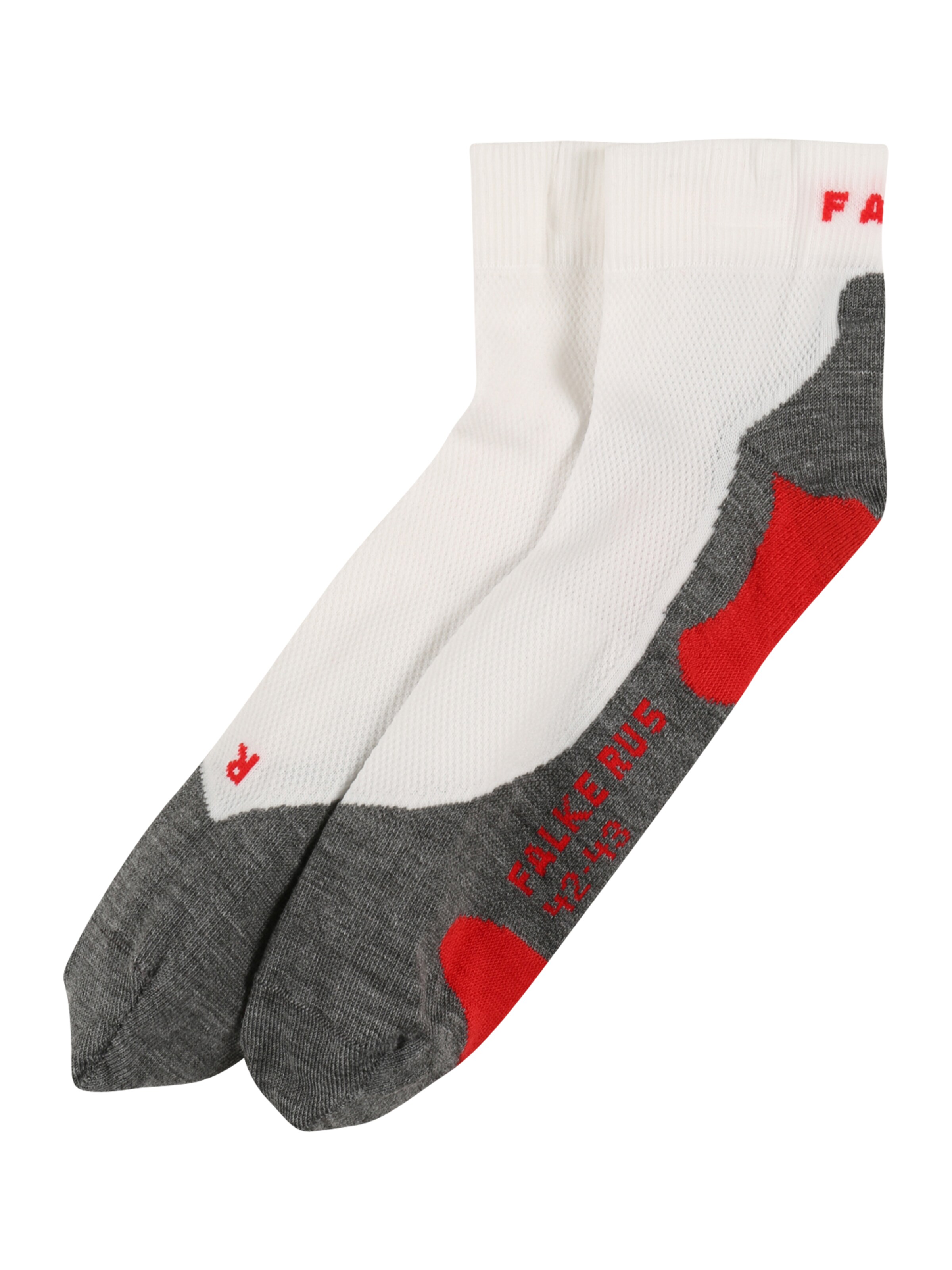 FALKE Athletic Socks 'RU5' in White: front
