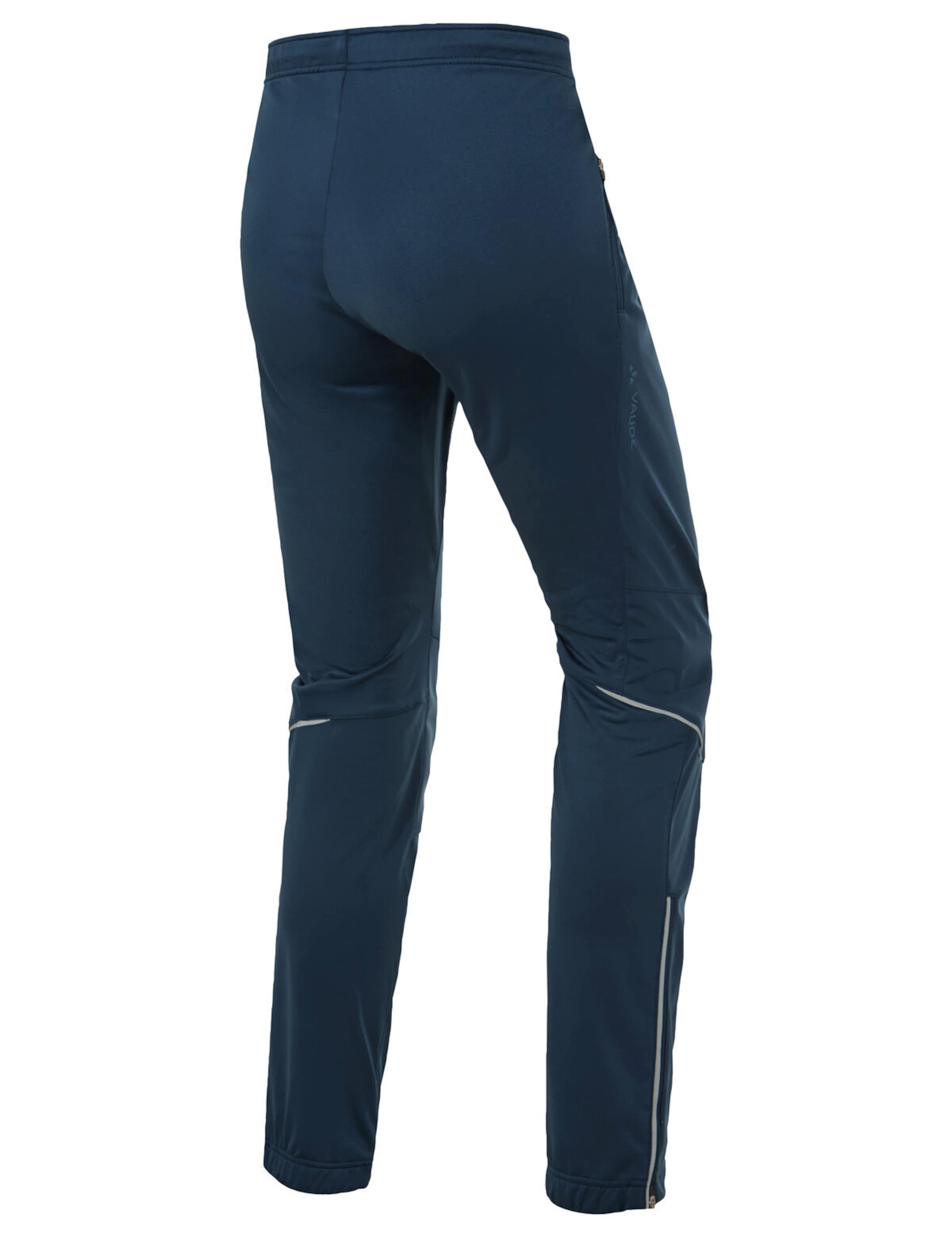 VAUDE Slimfit Sportbroek 'Wintry V' in Blauw