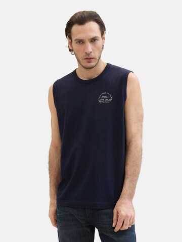 T-Shirt TOM TAILOR en bleu : devant