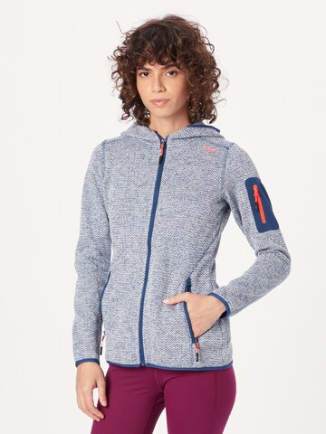 CMP Functionele fleece jas in Blauw: voorkant