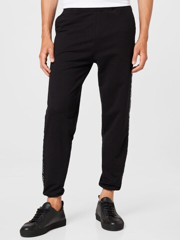 Gianni Kavanagh Slim fit Trousers in Black: front