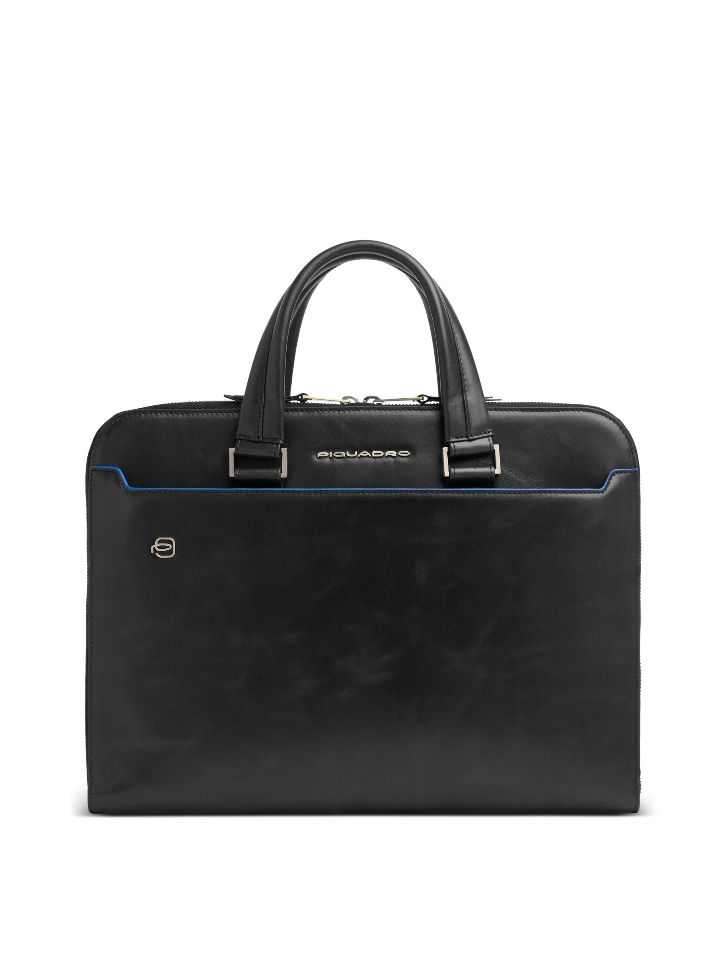 Piquadro Laptoptas in Zwart: voorkant