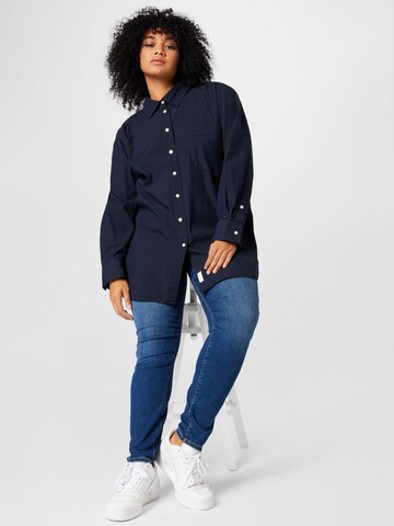 Tommy Hilfiger Curve Blouse in Blue