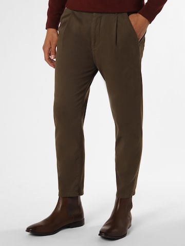 DRYKORN Slim fit Chino Pants 'Chasy' in Brown: front