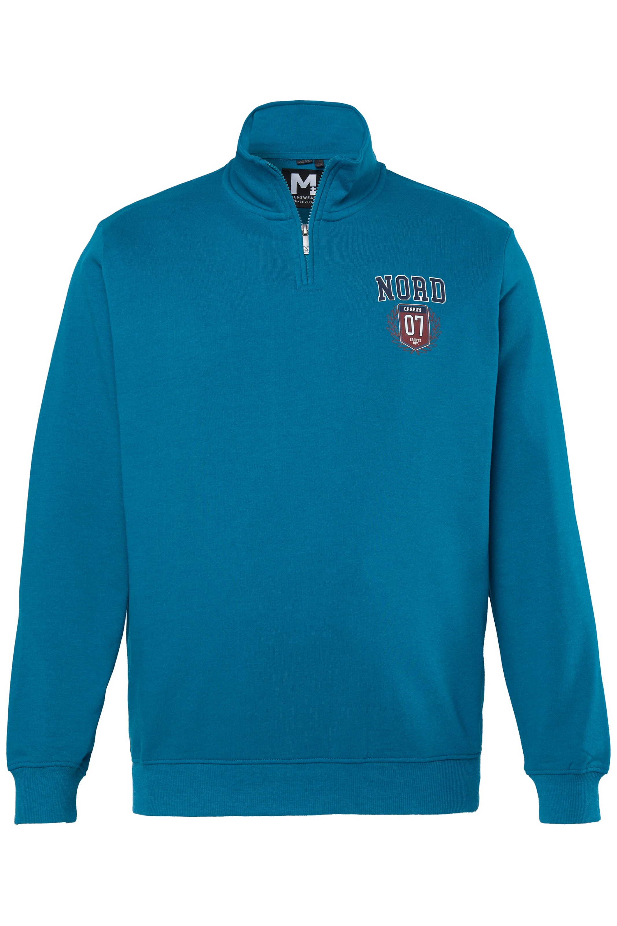 Men Plus Sweatshirt in Blue: front
